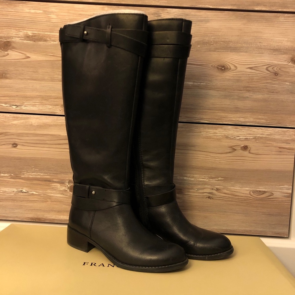 Franco Sarto Black Riding Boots